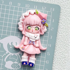 DIY Costume9Girl Charms Accessories – Customizable Phone Case, Hairpin, Fridge Magnet & Keychain Set