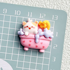 DIY Cute Little Cat Charms Accessories – Customizable Phone Case, Hairpin, Fridge Magnet & Keychain Set
