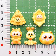 DIY Cute Garfield Charms Accessories – Customizable Phone Case, Hairpin, Fridge Magnet & Keychain Set