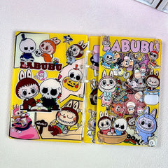 DIY Yellow Labubu Acrylic Shaky Notebook - Customizable with Trendy & Anime IP Characters