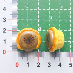 DIY Egg Tart Charms Accessories – Customizable Phone Case, Hairpin, Fridge Magnet & Keychain Set