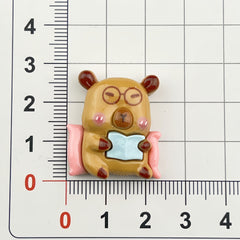 DIY Capybara Charms Accessories – Customizable Phone Case, Hairpin, Fridge Magnet & Keychain Set