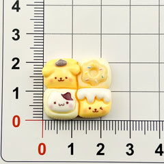 DIY Sanrio Four Palace Grid Charms Accessories – Customizable Phone Case, Hairpin, Fridge Magnet & Keychain Set