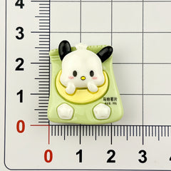 DIY Cartoon Sanrio Potato Chips Charms Accessories – Customizable Phone Case, Hairpin, Fridge Magnet & Keychain Set