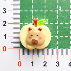 DIY Cute Dessert Capybara Charms Accessories – Customizable Phone Case, Hairpin, Fridge Magnet & Keychain Set