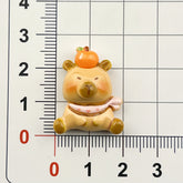 DIY Flower Letter Plate Capi Charms Accessories – Customizable Phone Case, Hairpin, Fridge Magnet & Keychain Set