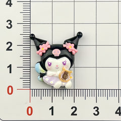 DIY Trumpet Music Sanrio Charms Accessories – Customizable Phone Case, Hairpin, Fridge Magnet & Keychain Set