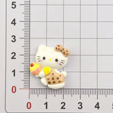 DIY Leopard Print Kitten Charms Accessories – Customizable Phone Case, Hairpin, Fridge Magnet & Keychain Set