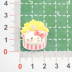 DIY Play Glossy Cat Dessert Charms Accessories – Customizable Phone Case, Hairpin, Fridge Magnet & Keychain Set