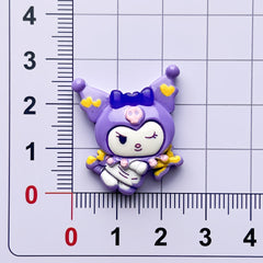 DIY Purple Rice Charms Accessories – Customizable Phone Case, Hairpin, Fridge Magnet & Keychain Set