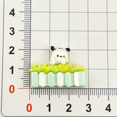 DIY Small Cartoon Animal Fence Charms Accessories – Customizable Phone Case, Hairpin, Fridge Magnet & Keychain Set