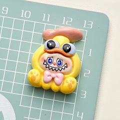 DIY Bear Bow Tie Charms Accessories – Customizable Phone Case, Hairpin, Fridge Magnet & Keychain Set