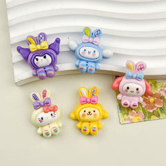 DIY Sanrio Charms Accessories – Customizable Phone Case, Hairpin, Fridge Magnet & Keychain Set