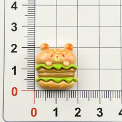 DIY Food Play Capy Charms Accessories – Customizable Phone Case, Hairpin, Fridge Magnet & Keychain Set