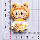 DIY Plush Toy Small Animal Charms Accessories – Customizable Phone Case, Hairpin, Fridge Magnet & Keychain Set