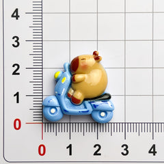 DIY Play Capybara Charms Accessories – Customizable Phone Case, Hairpin, Fridge Magnet & Keychain Set