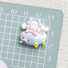 DIY Bumper Car Small Animal Charms Accessories – Customizable Phone Case, Hairpin, Fridge Magnet & Keychain Set