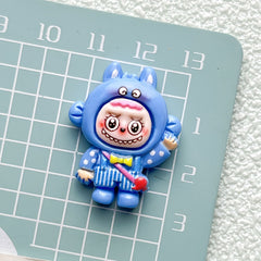 DIY Cartoon Funny Dress-Up Charms Accessories – Customizable Phone Case, Hairpin, Fridge Magnet & Keychain Set