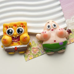 DIY Big Star Cartoon Charms Accessories – Customizable Phone Case, Hairpin, Fridge Magnet & Keychain Set