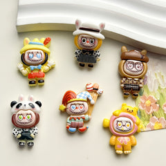 DIY Multi Scene Cross Dressing Charms for Glossy Cartoon Figurine– Customizable Accessories for Crafting, Jewelry, and Art