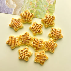 DIY Food Play Star Charms Accessories – Customizable Phone Case, Hairpin, Fridge Magnet & Keychain Set