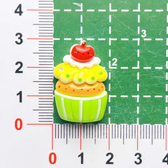 DIY Food Play Fruit Cake Charms Accessories – Customizable Phone Case, Hairpin, Fridge Magnet & Keychain Set