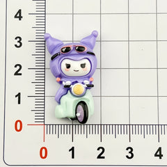 DIY Musician Purple Rice Charms Accessories – Customizable Phone Case, Hairpin, Fridge Magnet & Keychain Set