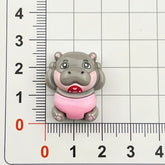 DIY Quirky Hippo Charms Accessories – Customizable Phone Case, Hairpin, Fridge Magnet & Keychain Set