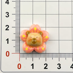 DIY Flower Letter Plate Capi Charms Accessories – Customizable Phone Case, Hairpin, Fridge Magnet & Keychain Set