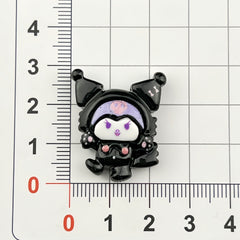 DIY Purple Rice Charms Accessories – Customizable Phone Case, Hairpin, Fridge Magnet & Keychain Set