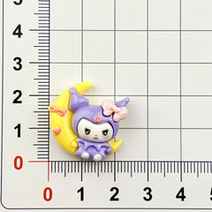 DIY Purple Rice Charms Accessories – Customizable Phone Case, Hairpin, Fridge Magnet & Keychain Set