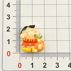 DIY New Year Crayon Shin-chan Charms Accessories – Customizable Phone Case, Hairpin, Fridge Magnet & Keychain Set