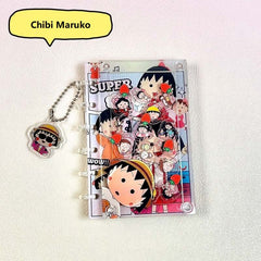 DIY Chibi Maruko Acrylic Shaky Notebook - Customizable with Trendy & Anime IP Characters