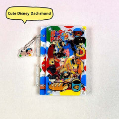 DIY Cute Disney Dachshund Acrylic Shaky Notebook - Customizable with Trendy & Anime IP Characters