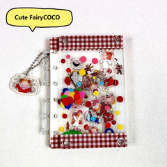 DIY Cute FairyCOCO Acrylic Shaky Notebook - Customizable with Trendy & Anime IP Characters