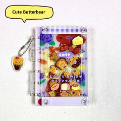 DIY Cute Butterbear Acrylic Shaky Notebook - Customizable with Trendy & Anime IP Characters