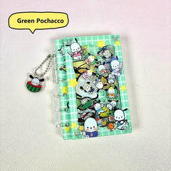 DIY Green Pochacco Acrylic Shaky Notebook - Customizable with Trendy & Anime IP Characters