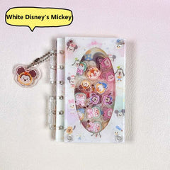 DIY White Disney's Mickey Acrylic Shaky Notebook - Customizable with Trendy & Anime IP Characters