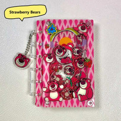 DIY Strawberry Bears Acrylic Shaky Notebook - Customizable with Trendy & Anime IP Characters