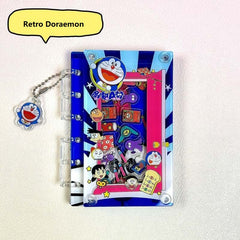 DIY Retro Doraemon Acrylic Shaky Notebook - Customizable with Trendy & Anime IP Characters