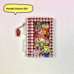 DIY Sanrio Harada Osamu Girl Acrylic Shaky Notebook - Customizable with Trendy & Anime IP Characters