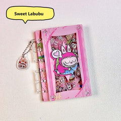 DIY Sweet Labubu Acrylic Shaky Notebook - Customizable with Trendy & Anime IP Characters