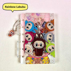 DIY Rainbow Labubu Acrylic Shaky Notebook - Customizable with Trendy & Anime IP Characters