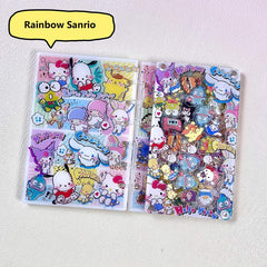 DIY Rainbow Sanrio Acrylic Shaky Notebook - Customizable with Trendy & Anime IP Characters