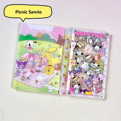 DIY Picnic Sanrio Acrylic Shaky Notebook - Customizable with Trendy & Anime IP Characters