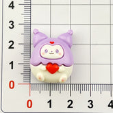 DIY Fat Love Sanrio Charms Accessories – Customizable Phone Case, Hairpin, Fridge Magnet & Keychain Set