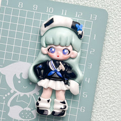 DIY Costume9Girl Charms Accessories – Customizable Phone Case, Hairpin, Fridge Magnet & Keychain Set