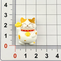 DIY Cute Lucky Cat Charms Accessories – Customizable Phone Case, Hairpin, Fridge Magnet & Keychain Set