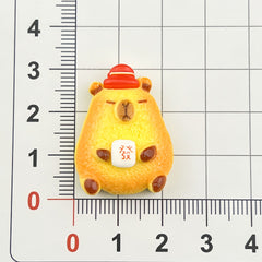 DIY New Capybara Charms Accessories – Customizable Phone Case, Hairpin, Fridge Magnet & Keychain Set