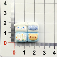 DIY Sanrio Four Palace Grid Charms Accessories – Customizable Phone Case, Hairpin, Fridge Magnet & Keychain Set